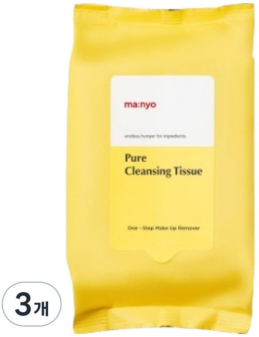 마녀공장 퓨어 클렌징 티슈, 20매입, 3개