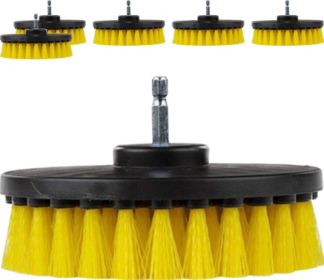 모나코올리브 파워클린 전동드릴 탭브러쉬, 혼합색상, 6개