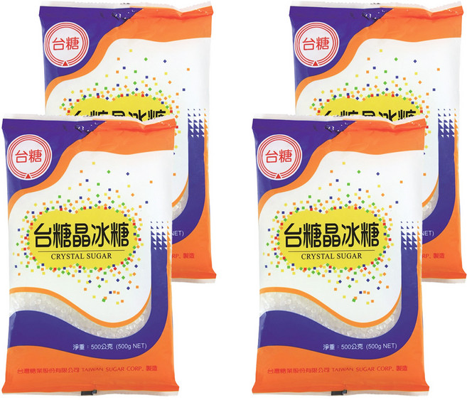 台糖 晶冰糖, 500g, 4包