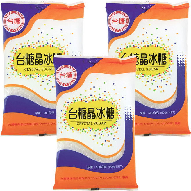 台糖晶冰糖, 500g, 3包