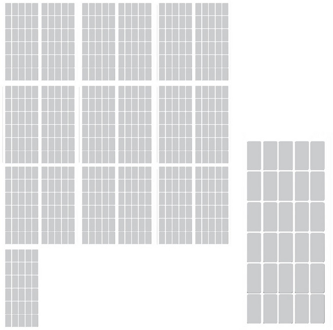 지음앤 다용도 방수 라벨 스티커, 20개, 30개입