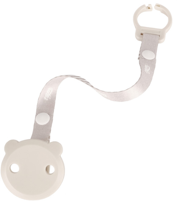 티지엠 곰돌이 노리개 젖꼭지 홀더, 라이트그레이, 1개