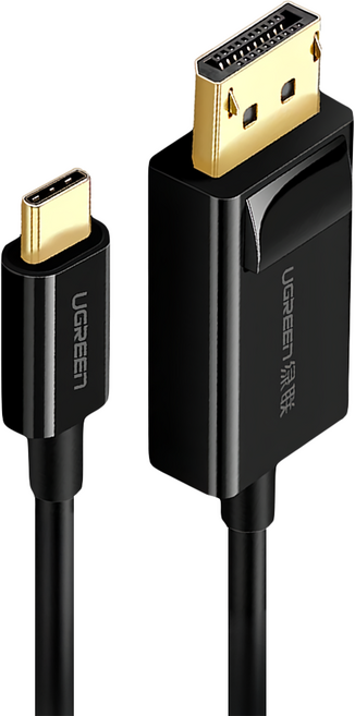 UGREEN 綠聯 USB Type C轉DP傳輸線 Type-C轉DisplayPort 1.5m 黑色, MM139, 1個