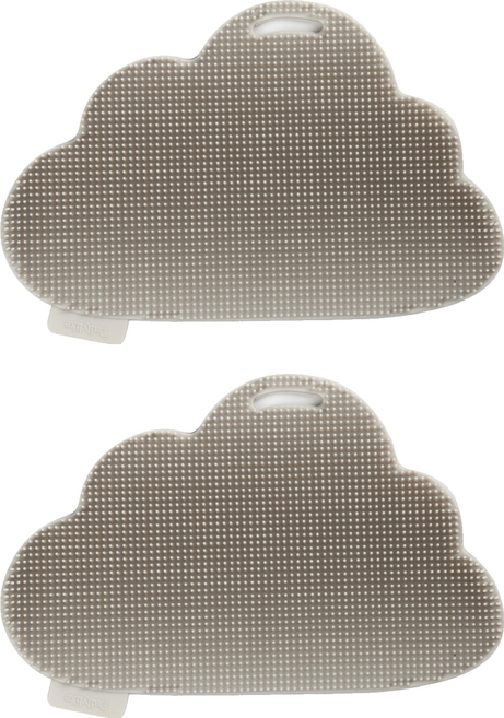 데일리라이크 실리콘 수세미 01 클라우드, 1개, 2개