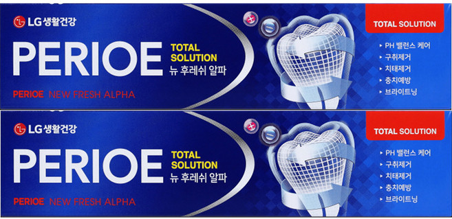 페리오 뉴 후레쉬 알파 치약, 170g, 2개