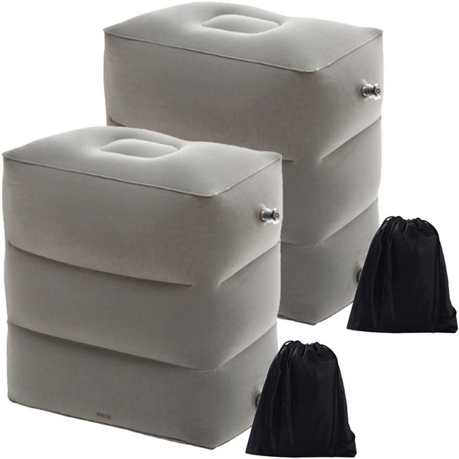 어반카 심플 다용도 에어 발쿠션 일반형 + 파우치 세트, 그레이, 2세트