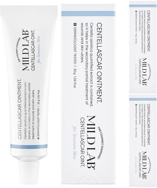 마일드랩 센텔라스카 연고, 3개, 30ml, 30g