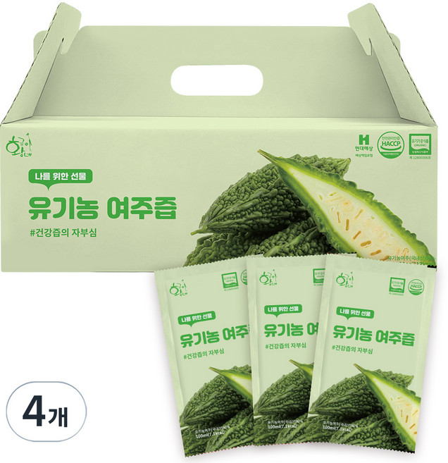 황금이네 유기농 여주즙, 3L, 4개
