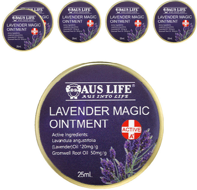 AUS LIFE 澳思萊 薰衣紫草舒緩膏, 25ml, 6罐