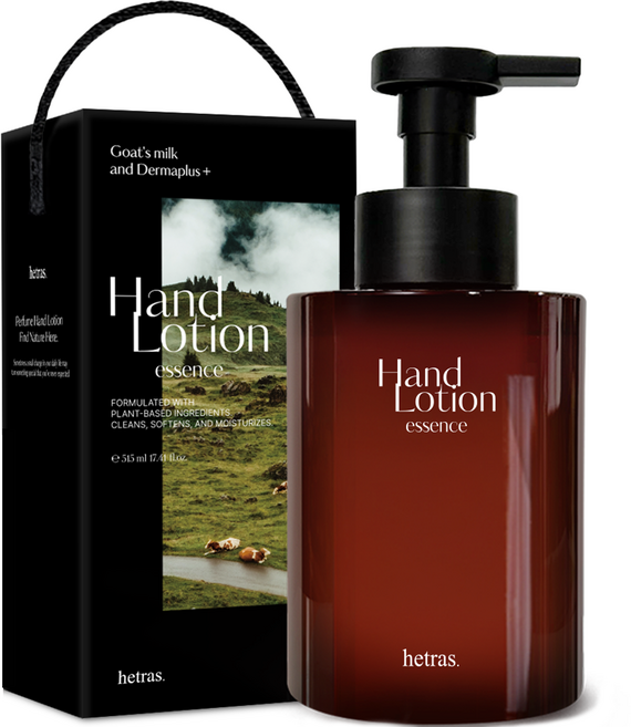 hetras. 香氛精華大容量山羊奶護手霜 飯店木質香, 515ml, 1個