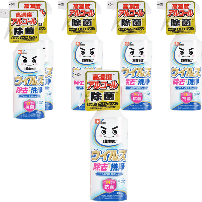 LEC 激落新型抗菌洗淨電解水, 6個, 400ml