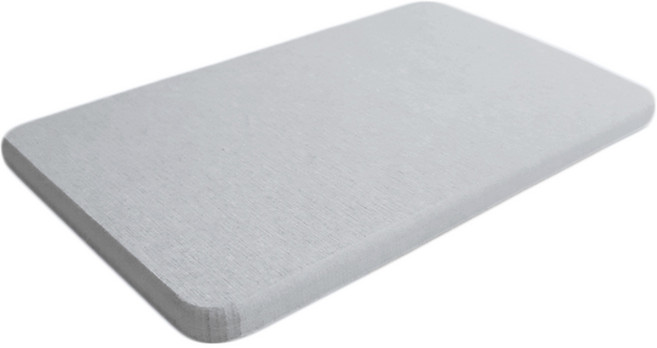 橘之屋 硅藻土吸水墊, 1層, 灰色, 1個