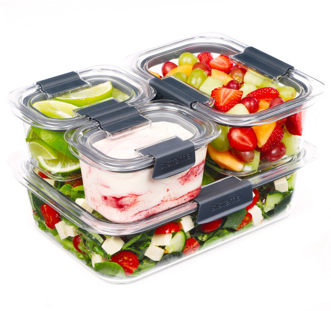 Sistema 브릴리언스 트라이탄 밀폐용기, 1세트, 380ml(2P) + 920ml(1P) + 2L(1P)