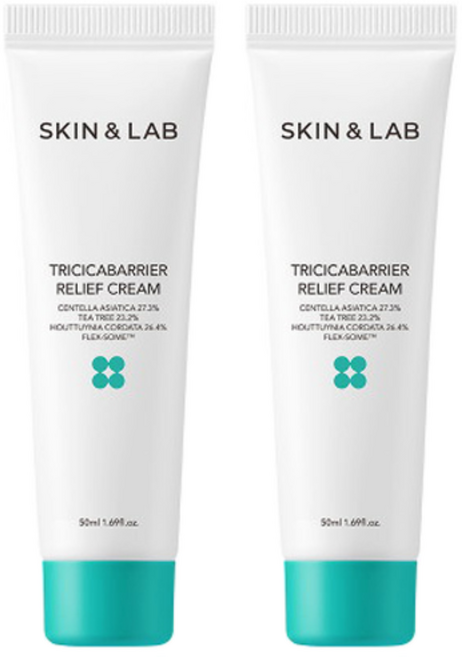 스킨앤랩 트리시카베리어 릴리프 크림, 50ml, 2개