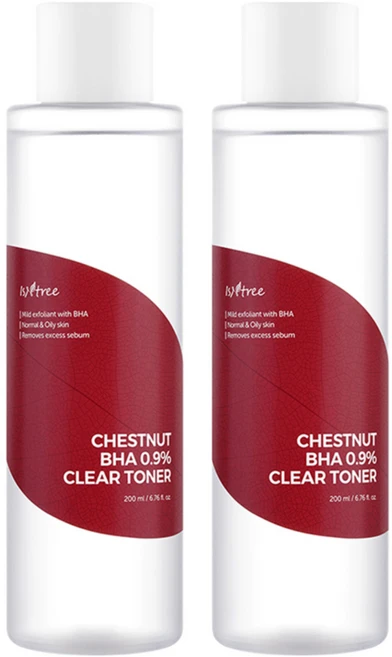 이즈앤트리 체스트넛 바하 0.9% 클리어 토너, 200ml, 2개 - 쿠팡