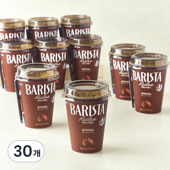 바리스타룰스 모카프레소, 30개, 250ml