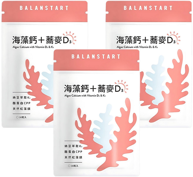永豐 人可和 海藻鈣蕎麥D3, 30顆, 3入