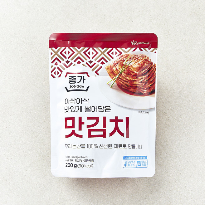 대상 종가 맛김치 파우치, 200g, 1개