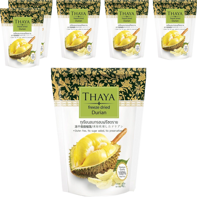 THAYA 榴槤乾, 40g, 6包