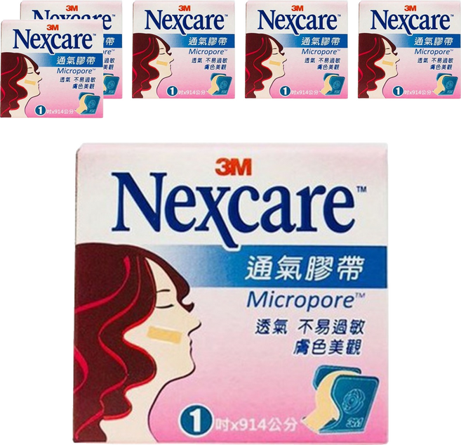 3M Nexcare 大膚色通氣膠帶, 1捲, 6盒