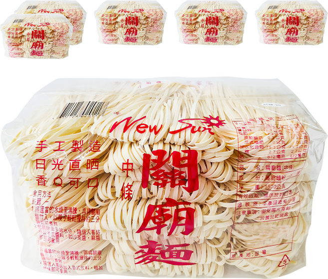 New Sun 新日光 關廟麵 中條, 1.5kg, 6包