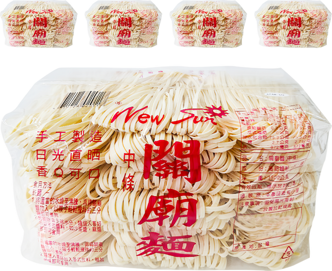 New Sun 新日光 關廟麵 中條, 1.5kg, 5包
