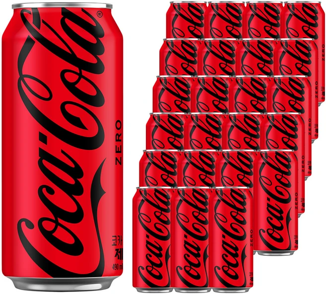 코카콜라 제로, 490ml, 24개 - 쿠팡