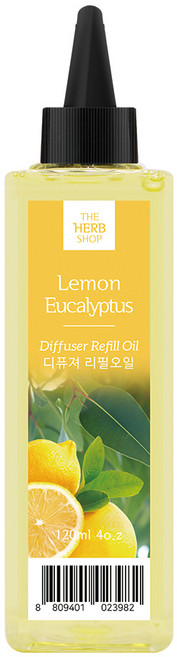 더허브샵 오일 디퓨저리필, 레몬 유칼립투스, 120ml, 1개