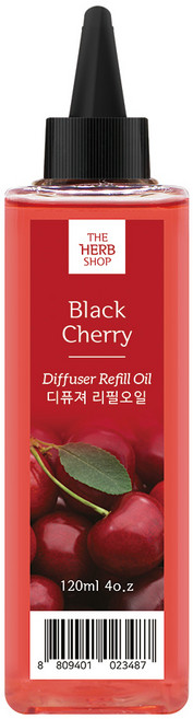 더허브샵 오일 디퓨저리필, 블랙체리, 120ml, 1개