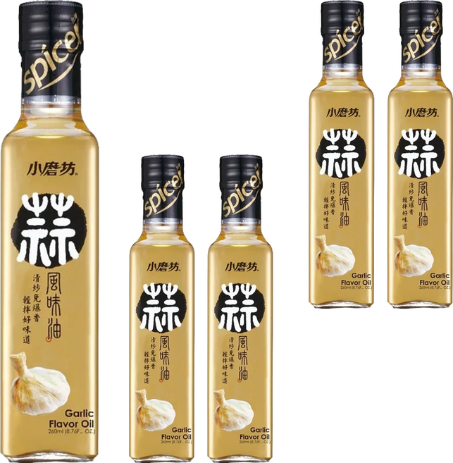 小磨坊 金黃蒜油, 260ml, 5瓶