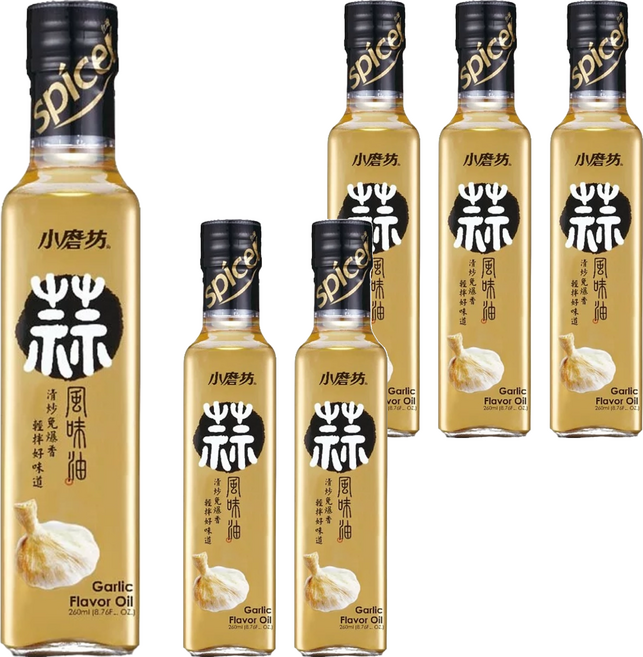 小磨坊 金黃蒜油, 260ml, 6瓶