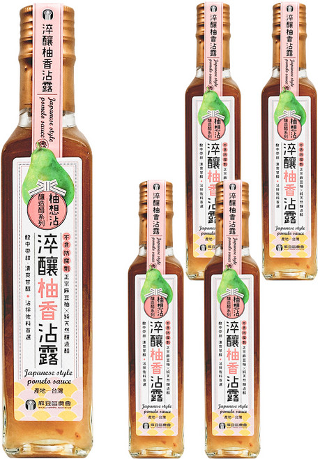 麻豆區農會 淬釀柚香沾露, 230ml, 5瓶