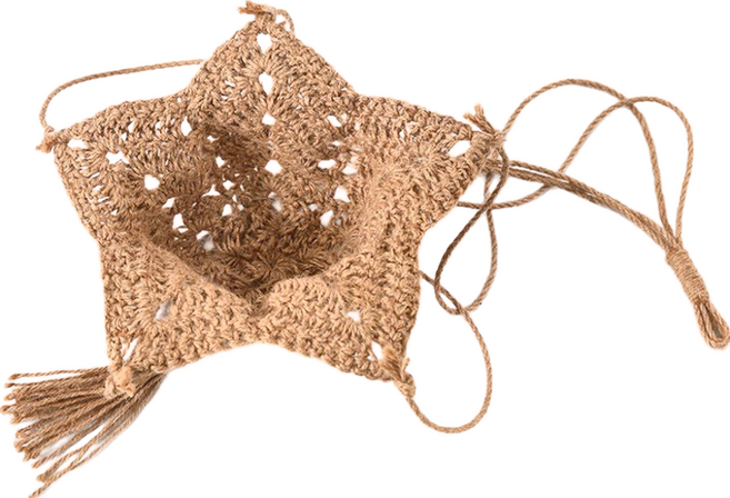 Hanging rope 麻繩懸掛花盆掛架, 1個, 棕色