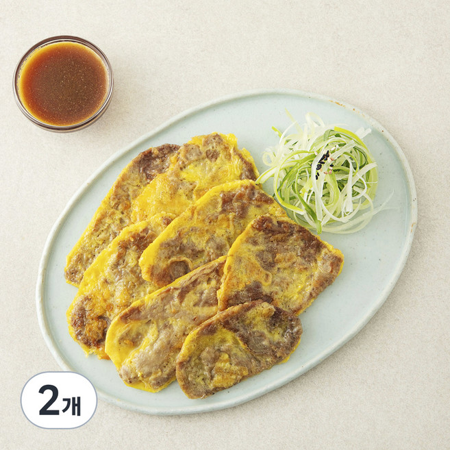 집반찬연구소 소고기 육전과 새콤파채, 240g, 2개