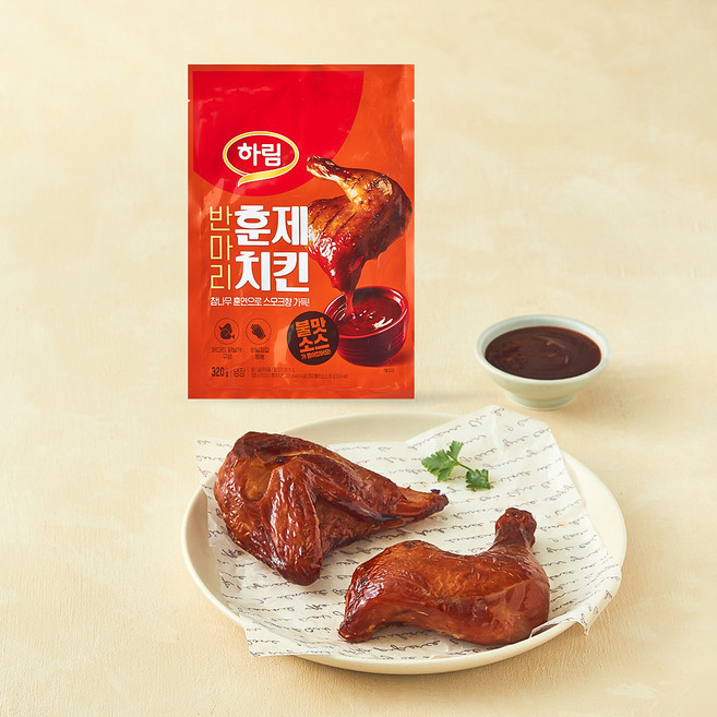 하림 반마리 훈제치킨, 270g, 1개