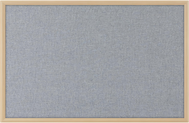 Doomon 布質便條磁性留言板 灰色, MDF