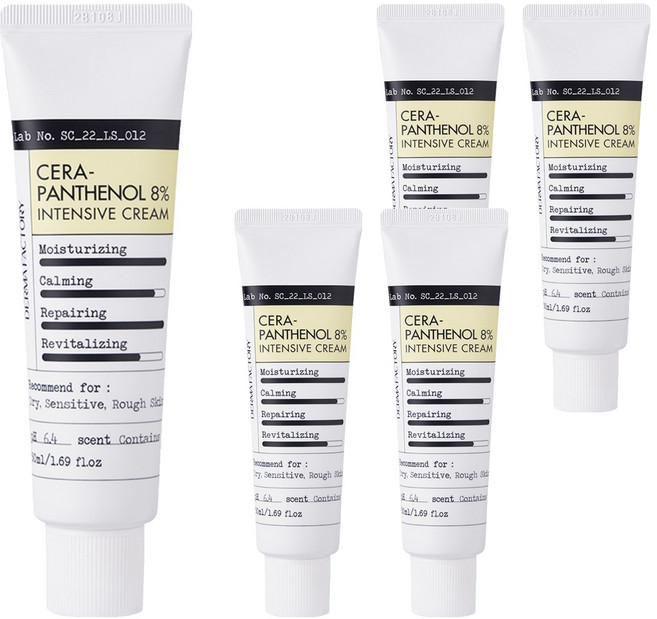 더마팩토리 세라판테놀 8% 인텐시브 크림, 50ml, 5개
