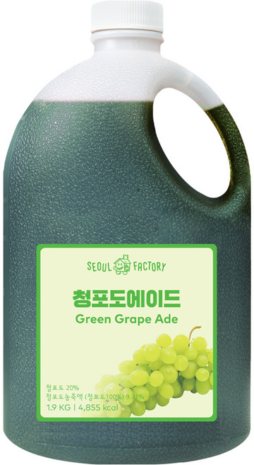 서울팩토리 청포도 에이드, 1.9kg, 1개