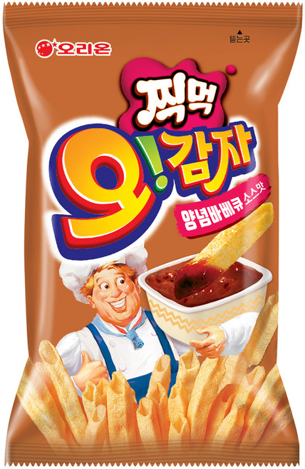 오리온 오감자 딥바베큐 스낵, 75g, 1개