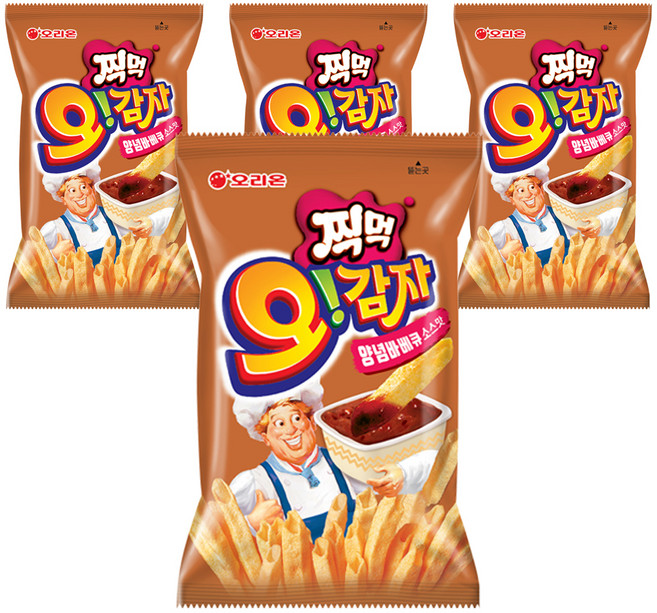 오리온 오감자 딥바베큐, 75g, 4개