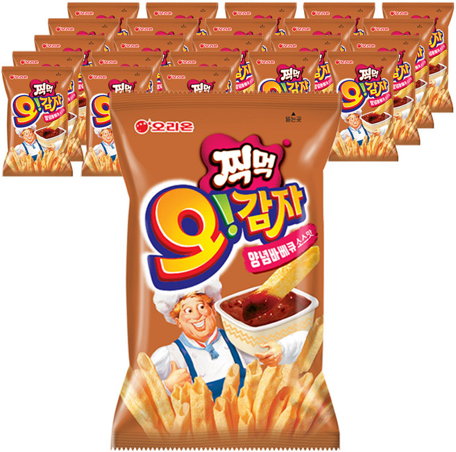오리온 오감자 딥바베큐 스낵, 75g, 24개