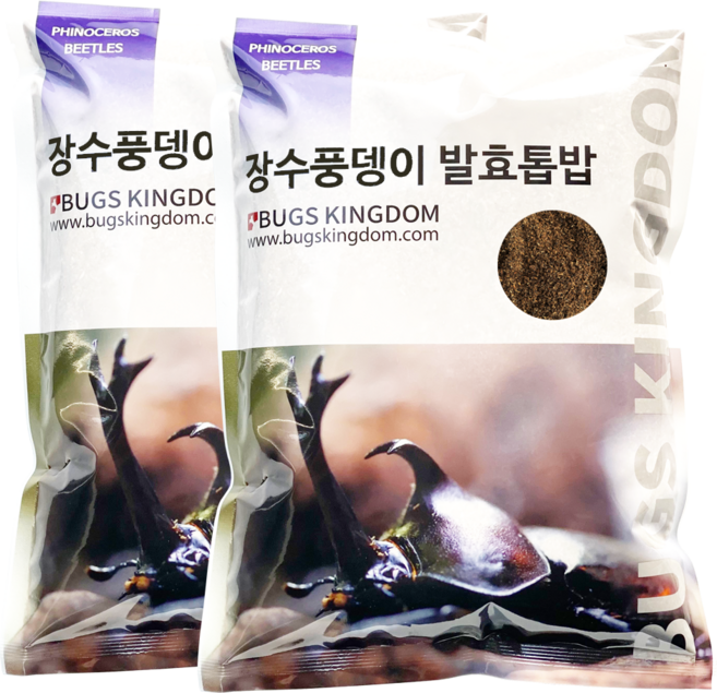 벅스킹덤 장수풍뎅이 발효톱밥 3L, 2개