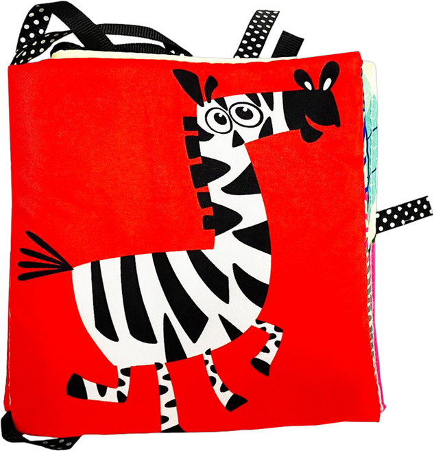 立體嬰兒床圍書, 布書