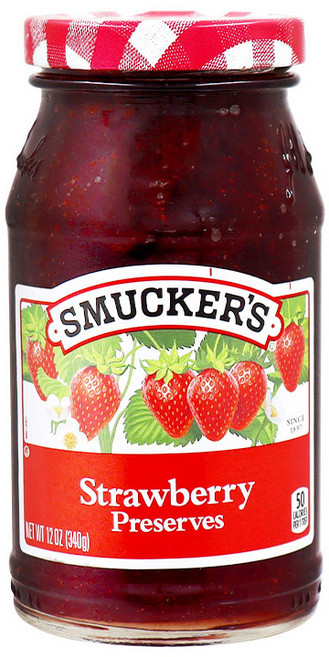 스머커즈 딸기 프리저브, 340g, 1개
