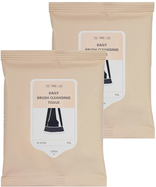 더툴랩 브러쉬 클렌징 티슈, 혼합색상, 2개 - 쿠팡