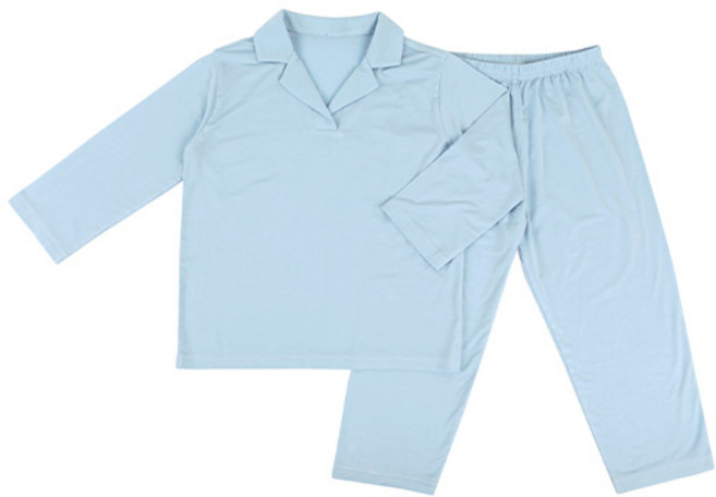 메이키즈 남아 유아동 주니어 클레이 블루 모달 파자마 상하의 세트