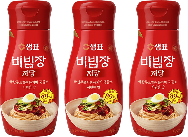 샘표 저당 비빔장, 340g, 3개