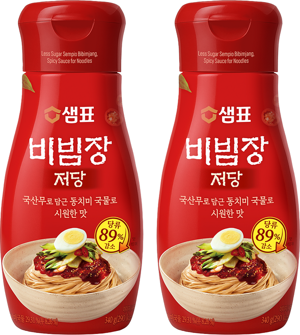 샘표 저당 비빔장, 2개, 340g