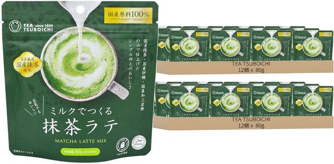TEA TSUBOICHI 宇治抹茶沖泡粉, 80g, 24個, 1個裝