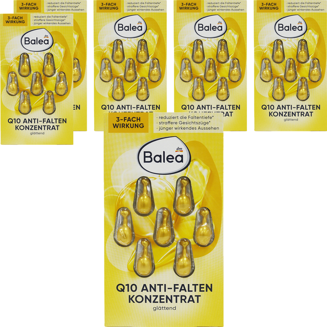 dm Balea 芭樂雅 精華膠囊 Q10 黃色 7顆, 7ml, 6組